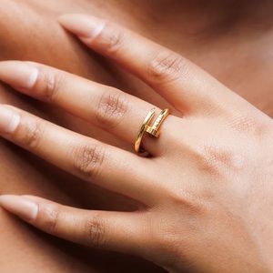 Gold Nail Ring